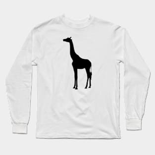 Giraffe vector silhouette Long Sleeve T-Shirt